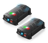 Rodent Repellent for Car Engines, 2 Pack Mice Deterrent Ultrasonic Pest Repeller, Rat Repellent, Variable-Frequency &LED Strobe Light, Keep Mice Away from Vehicle Indoor Outdoor Room