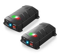 Rodent Repellent for Car Engines, Mouse Repellent Ultrasonic Rodent Repeller, Variable Frequency Ultrasonic&LED Strobe Lights, Keep Mice Away from Car Engines, Indoors, Outdoors, Rooms (2-Pack)