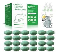 Rodent Repellent with Peppermint Oil - 24 Pack ZAYMAN Mouse, Rat & Squirrel Repellent Balls for Garage, Attic, Car Engines - Natural Mice/Mole Deterrent for Indoor/Outdoor, Safe for Humans & Pets