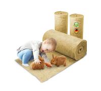 Rodent rug made from 100% organic hemp on a roll with 5 m length, 50 cm width, 5 mm thick hemp mat hemp mat
