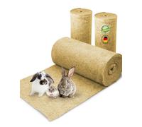 Rodent rug made of 100% hemp on a roll with 5 m length, 50 cm width, 10 mm thick hemp rug for all types of small animals, hemp mat, rodent mat