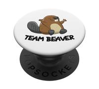 Rodent Team Beaver Funny Team Beaver Gift PopSockets Adhesive PopGrip