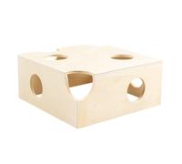 Rodent toy wooden house with bridge Duvoplus
