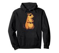 Rodents, Wild Animal Lovely Cute Capybara Pullover Hoodie
