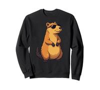 Rodents, Wild Animal Lovely Cute Capybara Sweatshirt