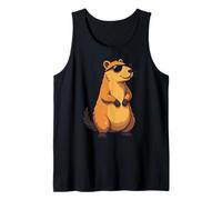 Rodents, Wild Animal Lovely Cute Capybara Tank Top