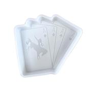 Rodeo Aces Playing Cards Car Freshie Silicone Mold 4.5 x 3.75 x 0.8” Ace Cowboy Card Four Spades Western Car Candle for Scented Aroma Beads Oven Safe Bake up to 450 F