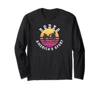 Rodeo America's Sport Bull Dogging & Steer Wrestling Long Sleeve T-Shirt