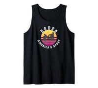 Rodeo America's Sport Bull Dogging & Steer Wrestling Tank Top