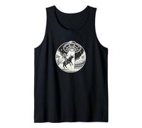 Rodeo Bull Riding Rider Cowboy Eight Seconds Abducted Space Tank Top