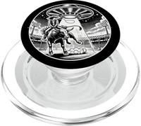 Rodeo Bull Riding Rider Cowgirl Eight Seconds Abducted Space PopSockets PopGrip for MagSafe