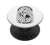 Rodeo champion boy in training PopSockets Adhesive PopGrip