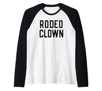 Rodeo Clown Costume Halloween Pretend Rodeo Clown Raglan Baseball Tee