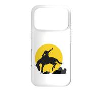 Rodeo Cowboy on Wild Horse in the Moonlight Case for iPhone 17 Pro