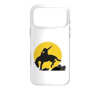 Rodeo Cowboy on Wild Horse in the Moonlight Case for iPhone 17 Pro Max