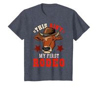 Rodeo Cowboy Western T-Shirt, Youth, Heather Blue, X-Small