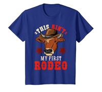 Rodeo Cowboy Western T-Shirt, Youth, Royal Blue, Small