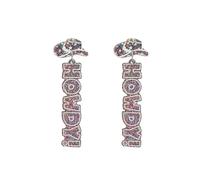 Rodeo Cowgirl Cowboy Hat HOWDY Letters Drop Dangle Earrings for Women Acrylic Glitter Western Fancy Dress Costume Accessories Studs Lightweight Earring Fashion Country Concert Party Outfits Jewelry, S