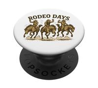 Rodeo Days Western Vintage Typography Distressed PopSockets Adhesive PopGrip