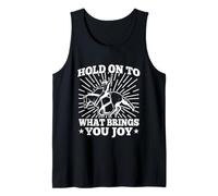 Rodeo Horse Riding Hold On to What Brings Joy Cowboy Tank Top