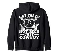Rodeo Horse Riding Just Cowboy Zip Hoodie