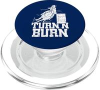 Rodeo Lover Turn N Burn Funny Barrel Racing PopSockets PopGrip for MagSafe