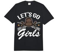 Rodeo Western Country Southern Cowgirl Hat - Let's Go Girls Comfort Colors Adult Heavyweight T-Shirt