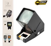 RODESV25 Portable 35-mm Slide Projector & LED Film Viewer - 3x Magnification