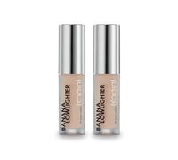 Rodial Banana Lowlighter Deluxe Duo 2x1.6ml - Travel Size, Brightening Concealer & Complexion Corrector, Hydrating Under-Eye Brightener with Caffeine, Hyaluronic Acid & Vitamin E