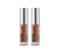 Rodial Bronze Glowlighter Deluxe Duo 2x2g - Travel Size Cream Bronzer & Highlighter Hybrid - Lightweight Liquid Bronzer with Vitamin C & E for Luminous Radiance, Contour & Golden Hour Glow