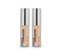 Rodial Peach Lowlighter Deluxe Duo 2x1.6ml - Travel Size, Brightening Concealer & Complexion Corrector, Hydrating Under-Eye Brightener with Caffeine, Hyaluronic Acid & Vitamin E