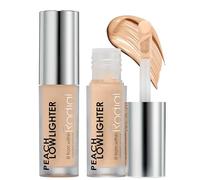Rodial Peach Lowlighter - Peach Colour Corrector, Hydrating Concealer & Under Eye Brightener with Caffeine & Hyaluronic Acid - Non-Shimmer Highlighter Makeup for Deeper Skin Tones (Travel Size Duo)
