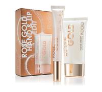 Rodial Rose Gold Hand and Lip Edit - Luxurious Hand Cream (1.35fl oz) and Lip Balm (0.33 fl oz) Duo with 24 Carat Gold Technology, Peptides, and Shea Butter for Ultimate Hand and Lip Care