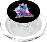 Rodin The Thinker Statue - Vaporwave Aesthetic Glitch Art PopSockets PopGrip for MagSafe