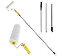 Rodison Bleed Roller Spiked Roller, 23 cm Bleeding Roller with 3 Aluminium Connecting Rods from 34 to 141 cm, Spiked Roller Compensation Compound for Ventilation of Floor Coatings