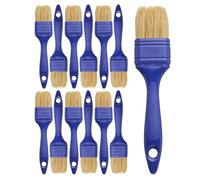 Rodo 1.5" White Bristle GRP Laminating Brush - 12 Pack | Metal-Free Design, Professional Fibreglass & Resin Application Brush with Durable Plastic Handle