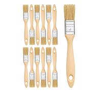 Rodo 1" White Bristle GRP Laminating Brush - 12 Pack | Professional Fibreglass & Resin Application Brush with Durable Plastic Handle