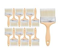 Rodo 4" Synthetic GRP Laminating Brush - 12 Pack | Professional Fibreglass & Resin Application Brush with Durable Plastic Handle