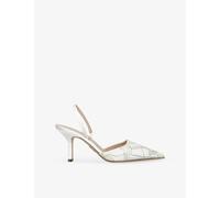 Rodo Womens Rodo Assia 80 Satin Slingbacks Beige Comb Eur 39 / 6 UK Women
