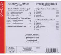 Rodolfo Bonucci - Respighi, Martucci: Works for Violin & Piano