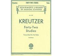 Rodolphe Kreutzer Forty-Two Studies (Viola) Vla (Schirmer's Library of Musical Classics) (Schirmer's Library of Musical Classics, Volume 1737)
