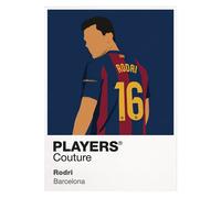 Rodri Barcelona Icon Frame Men's T-Shirt - Red / XS