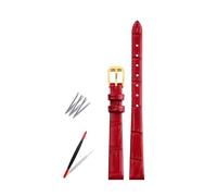 Rodsah 6mm 8mm 10mm 12mm 14mm Soft Geunine Leather Watch Band Women's Strap Small Size Width,10mm