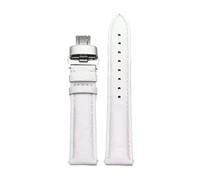 Rodsah Leather Watch Band 13mm - 24mm Litchi Pattern Texture Folding Buckle Strap Men's and Women's Watch Accessories,22mm
