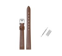 Rodsah Soft Genuine Leather Watch Strap Universal Watch Band 8mm - 24mm for Men Women Waterproof Watch Wristband,Brown,10mm