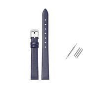 Rodsah Soft Genuine Leather Watch Strap Universal Watch Band 8mm - 24mm for Men Women Waterproof Watch Wristband,Dark Blue,12mm
