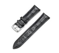 Rodsah Universal Leather Watch Strap 12mm - 26mm Watch Replacement Wristband Men's and Women's Accessories,Black,21mm
