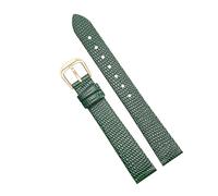 Rodsah Vintage Handmade Leather Watch Strap Lizard Grain Watchband 10mm - 20mm Flat Interface Universal Watch Bracelet,14mm