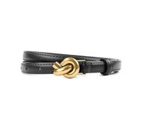 Rodsah Vintage Leather Belt for Women Slim Belts 1.4cm Width Casual Decorative Skirt Pants Belt