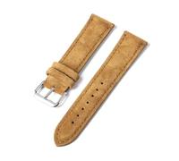 Rodsah Vintage Suede Leather Watch Band - 18mm to 24mm - Quick Release Replacement Strap,19mm